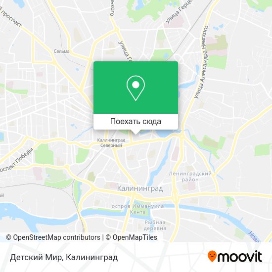 Карта Детский Мир