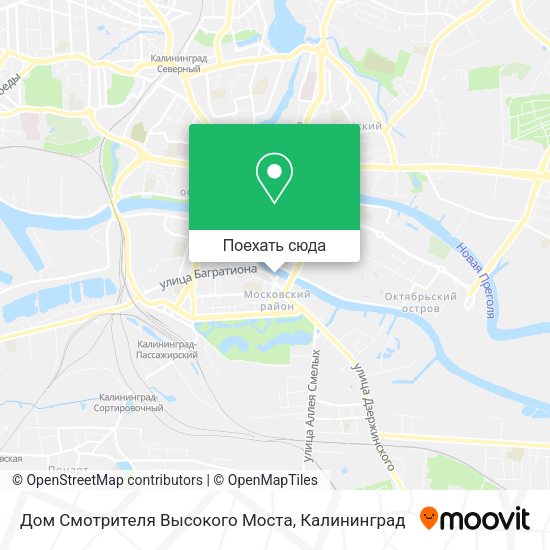 Карта Дом Смотрителя Высокого Моста