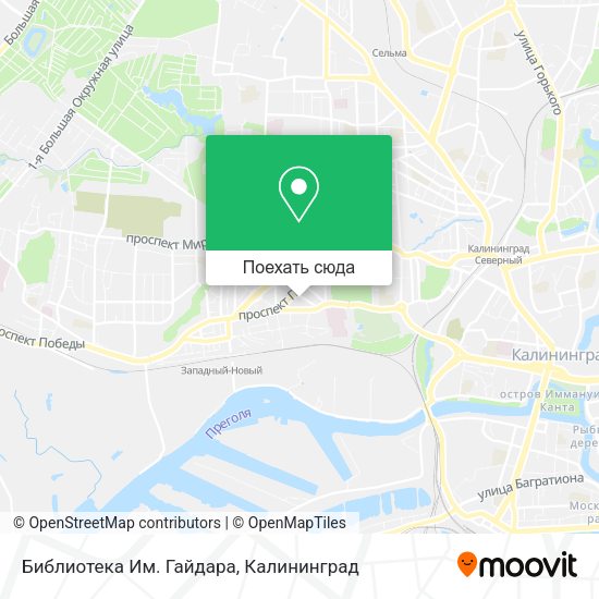 Карта Библиотека Им. Гайдара