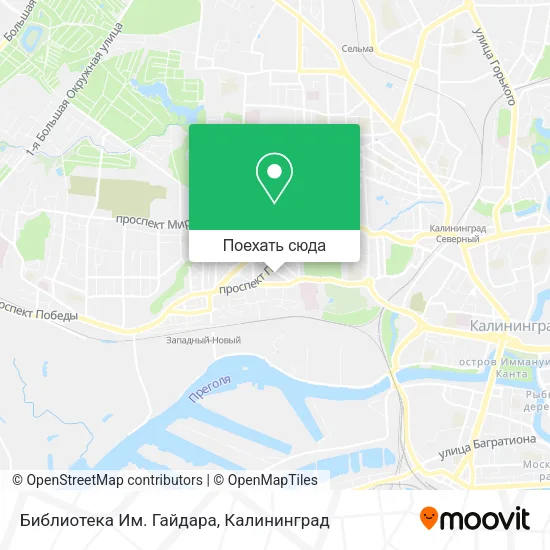 Карта Библиотека Им. Гайдара