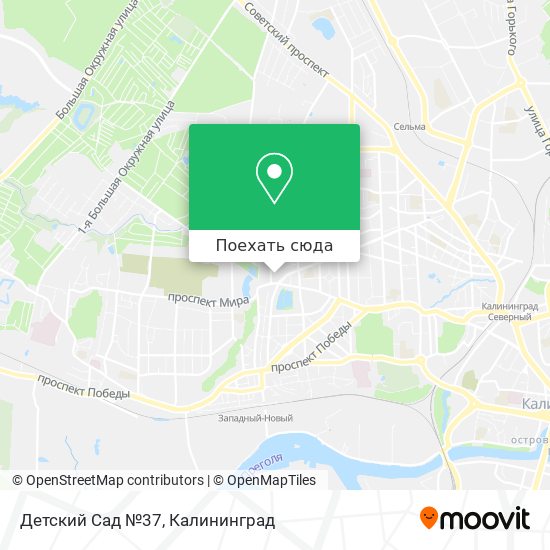 Карта Детский Сад №37