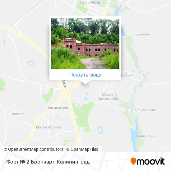 Карта Форт № 2 Бронзарт