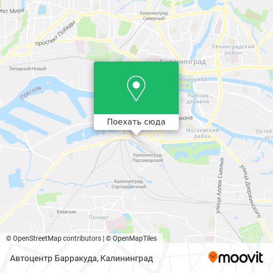 Карта Автоцентр Барракуда