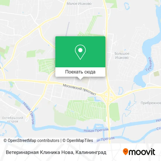 Карта Ветеринарная Клиника Нова