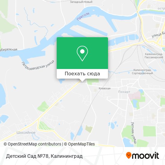 Карта Детский Сад №78