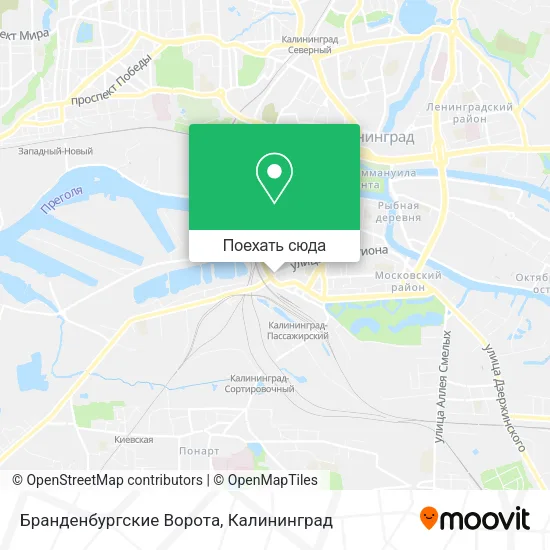 Карта Бранденбургские Ворота