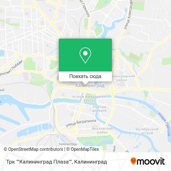 Карта Трк ""Калининград Плаза""