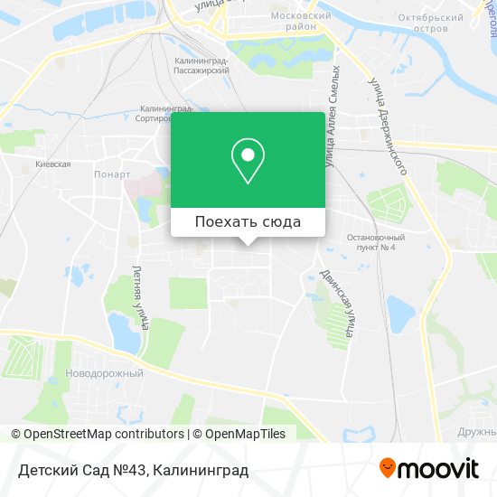Карта Детский Сад №43