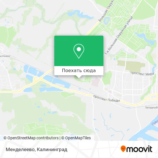 Карта Менделеево