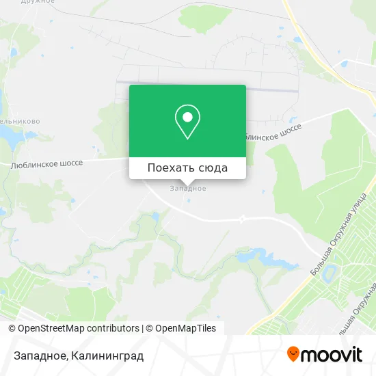 Карта Западное