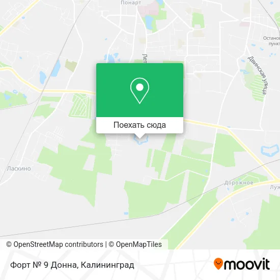 Карта Форт № 9 Донна