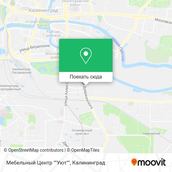 Карта Мебельный Центр ""Уют""