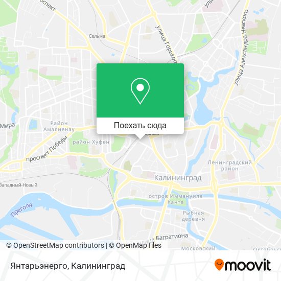 Карта Янтарьэнерго
