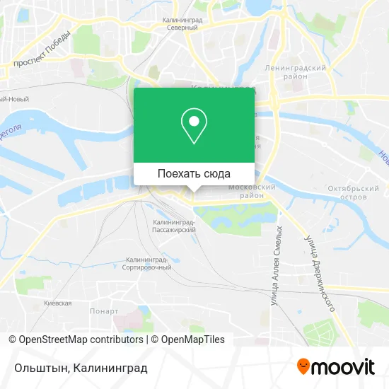 Карта Ольштын