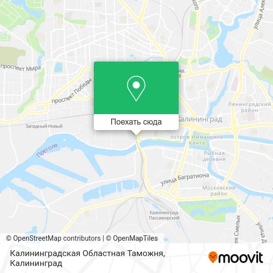 Карта Калининградская Областная Таможня
