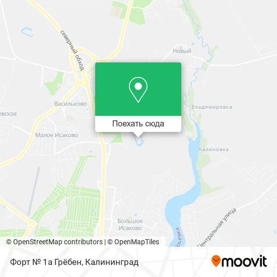 Карта Форт № 1а Грёбен