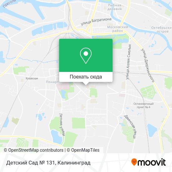 Карта Детский Сад № 131