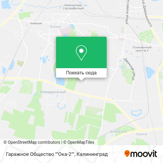 Карта Гаражное Общество ""Ока-2""