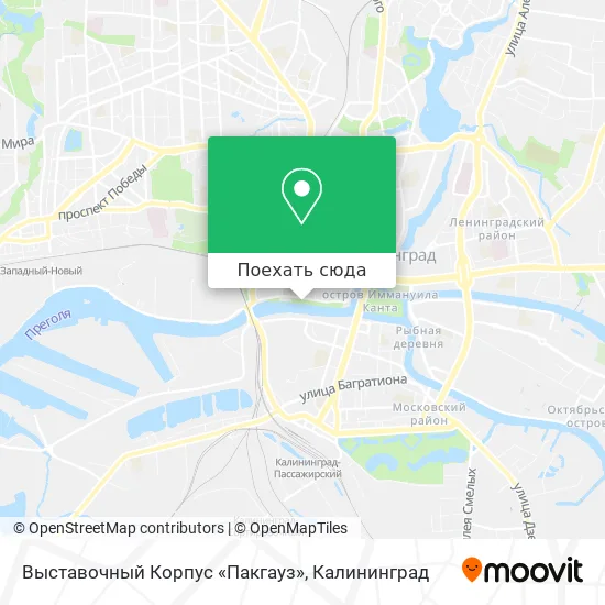 Карта Выставочный Корпус «Пакгауз»