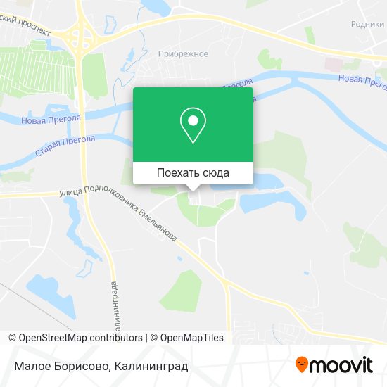 Карта Малое Борисово