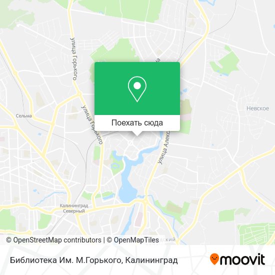Карта Библиотека Им. М.Горького