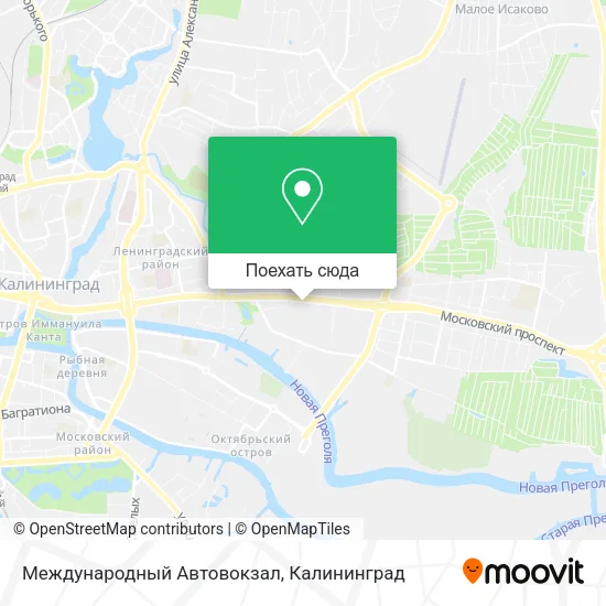Карта Международный Автовокзал