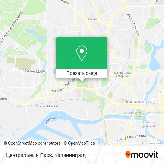 Карта Центральный Парк