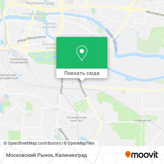 Карта Московский Рынок