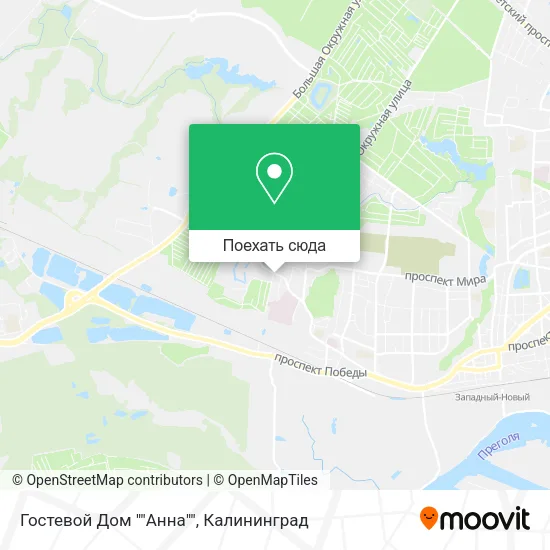 Карта Гостевой Дом ""Анна""