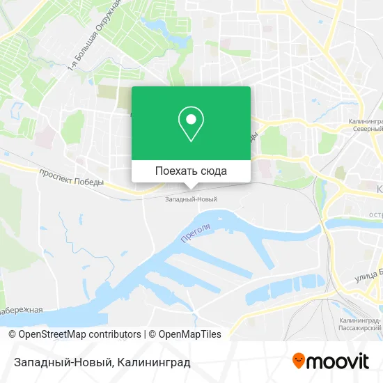 Карта Западный-Новый