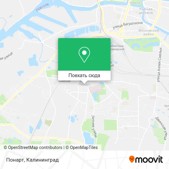 Карта Понарт