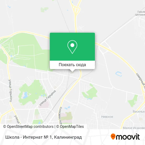 Карта Школа - Интернат № 1