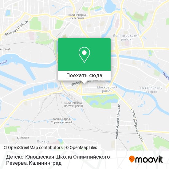 Карта Детско-Юношеская Школа Олимпийского Резерва