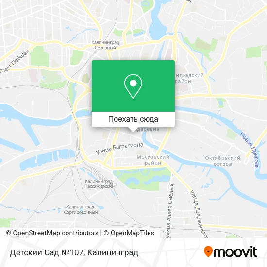 Карта Детский Сад №107