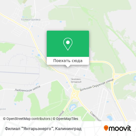 Карта Филиал ""Янтарьэнерго""