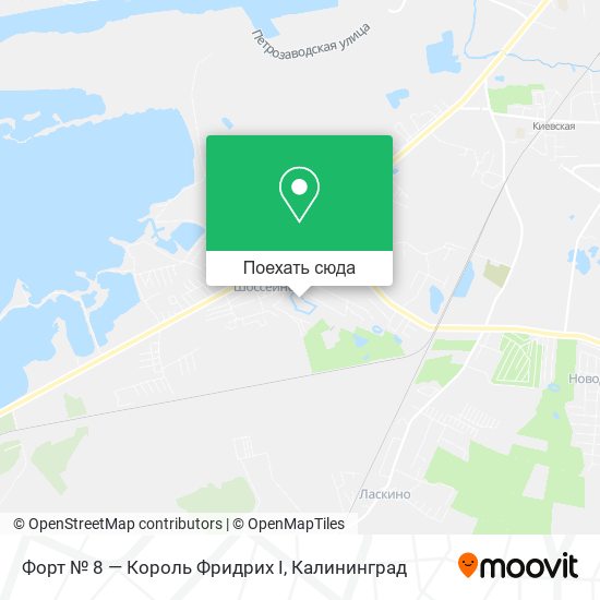 Карта Форт № 8 — Король Фридрих I