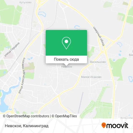 Карта Невское