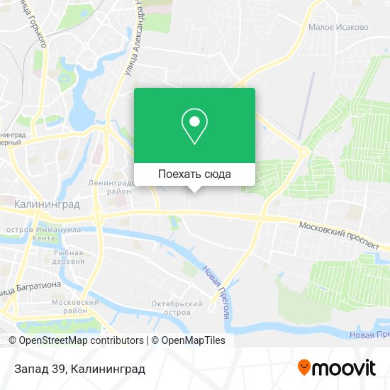 Карта Запад 39