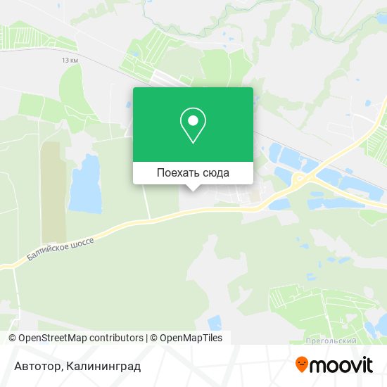 Карта Автотор