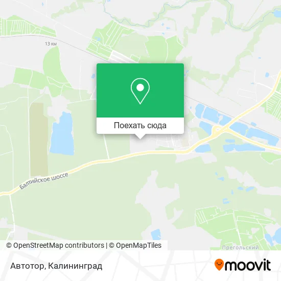 Карта Автотор