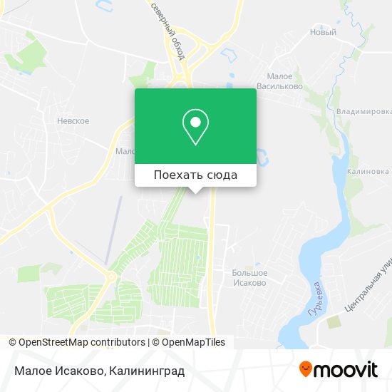 Карта Малое Исаково