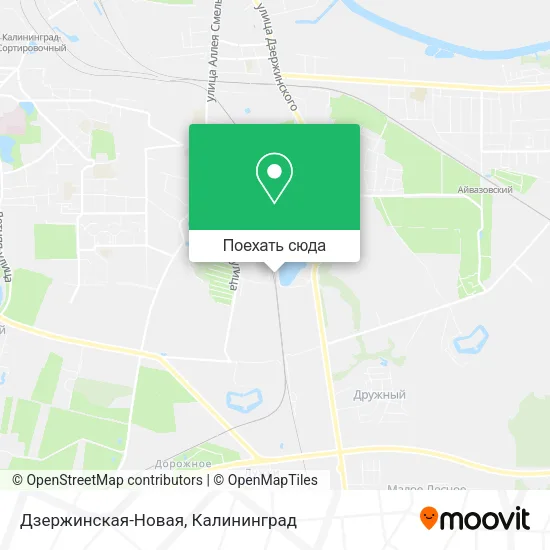 Карта Дзержинская-Новая