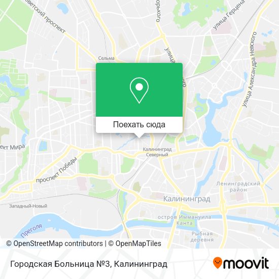 Карта Городская Больница №3