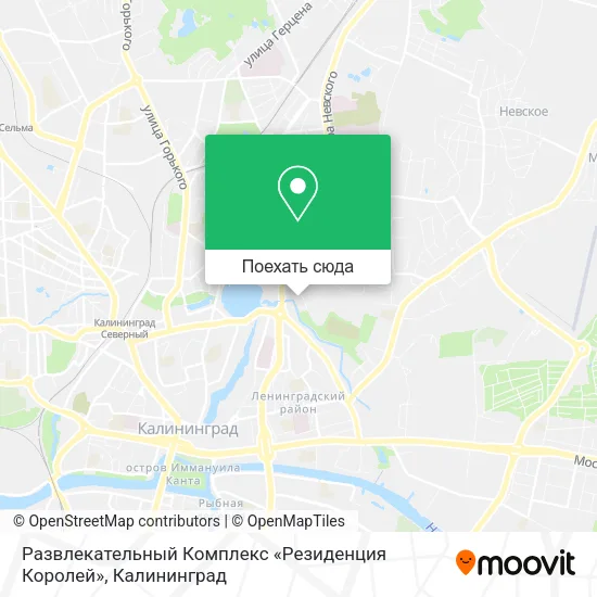 Карта Развлекательный Комплекс «Резиденция Королей»