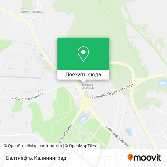 Карта Балтнефть
