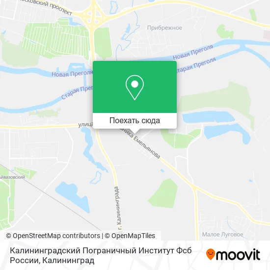 Карта Калининградский Пограничный Институт Фсб России