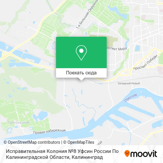 Карта Исправительная Колония №8 Уфсин России По Калининградской Области