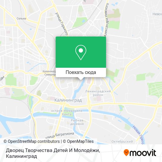 Карта Дворец Творчества Детей И Молодёжи