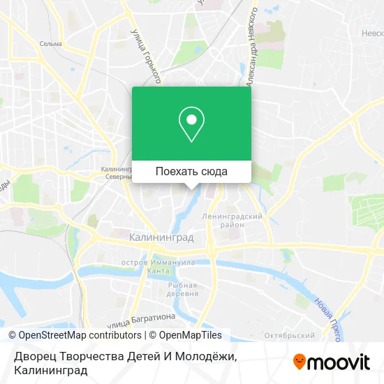 Карта Дворец Творчества Детей И Молодёжи