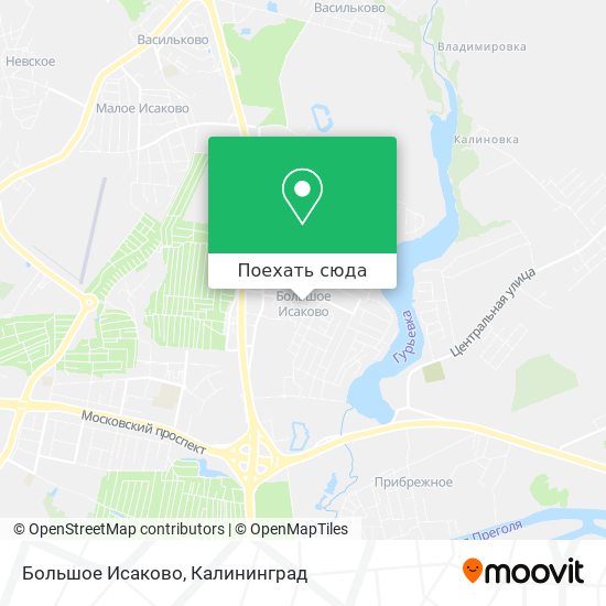 Карта Большое Исаково